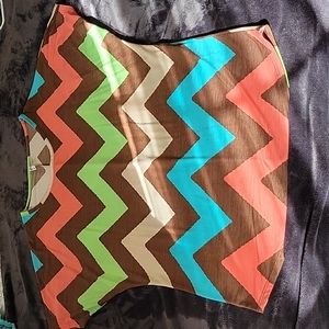 Auditions chevron multicolored shirt